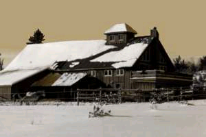 unsere Ranch im Winter
